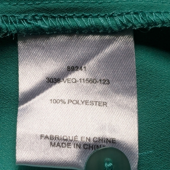 LAURA Luxury Green Long Sleeves Embellished Blouse Size 10 - Picture 14 of 14